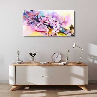 Foto auf leinwand Florale Farbexplosion