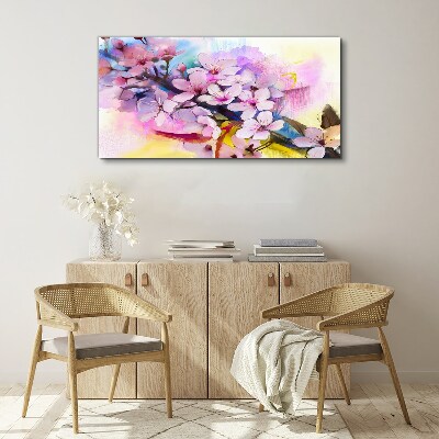 Foto auf leinwand Florale Farbexplosion