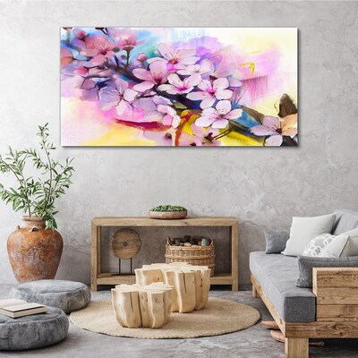 Foto auf leinwand Florale Farbexplosion