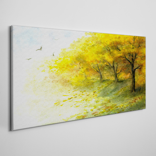 Foto auf leinwand Goldener Herbst im Park