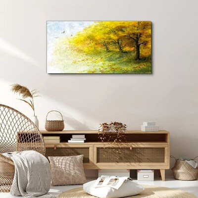 Foto auf leinwand Goldener Herbst im Park