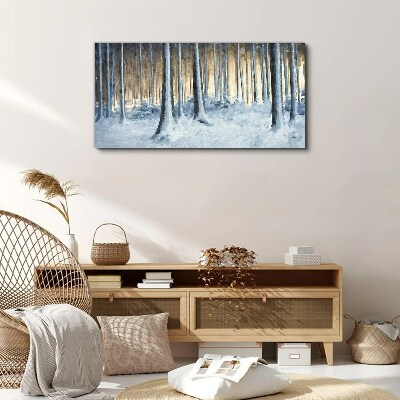 Wandbild Abstrakte Winterträumende Natur