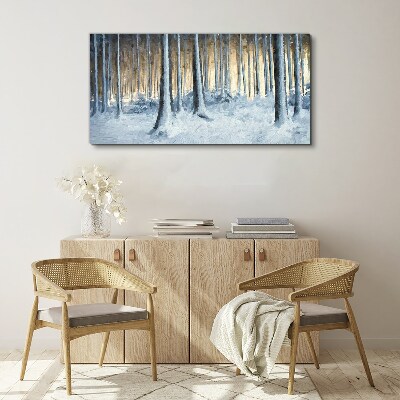 Wandbild Abstrakte Winterträumende Natur