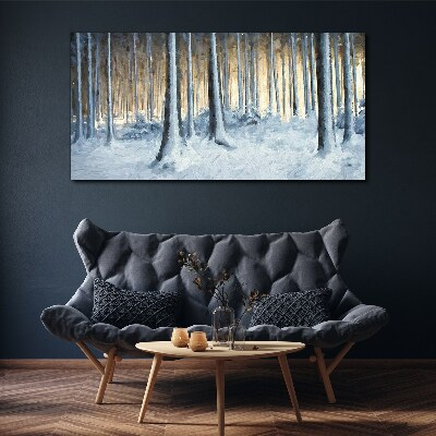 Wandbild Abstrakte Winterträumende Natur