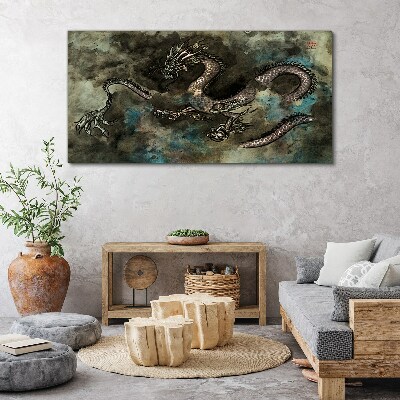 Foto auf leinwand Drache in den Wolken