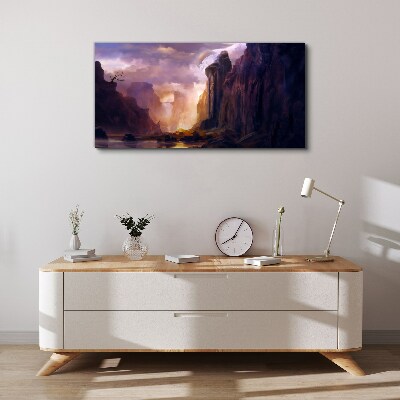 Foto leinwand Zauberhafte Berglandschaften