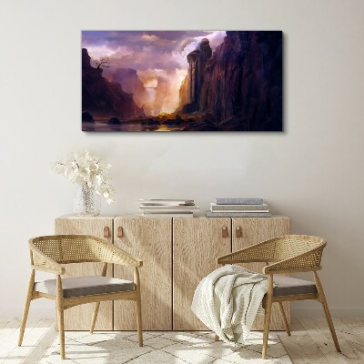 Foto leinwand Zauberhafte Berglandschaften