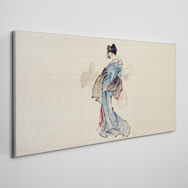 Foto auf leinwand Asiatischer Frauen-Kimono