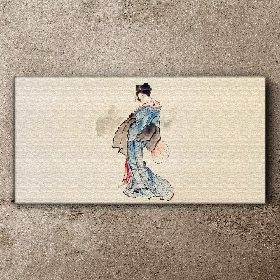 Foto auf leinwand Asiatischer Frauen-Kimono