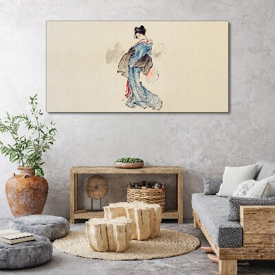 Foto auf leinwand Asiatischer Frauen-Kimono