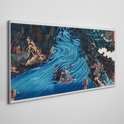 Leinwandbild Eine Welle auf dem Fluss
