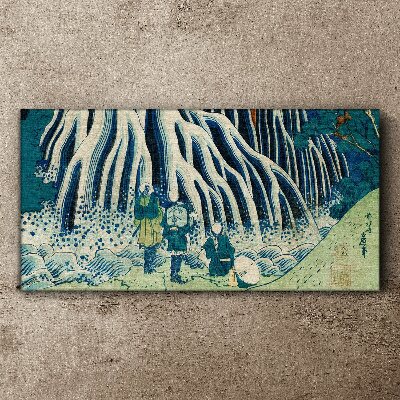 Foto auf leinwand Unter dem Baum in einer Winterlandschaft