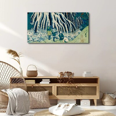 Foto auf leinwand Unter dem Baum in einer Winterlandschaft