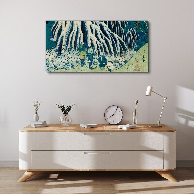 Foto auf leinwand Unter dem Baum in einer Winterlandschaft