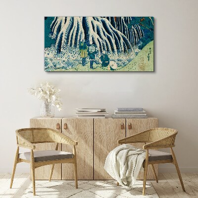 Foto auf leinwand Unter dem Baum in einer Winterlandschaft