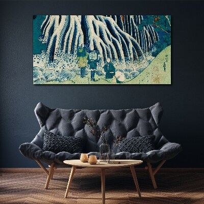 Foto auf leinwand Unter dem Baum in einer Winterlandschaft