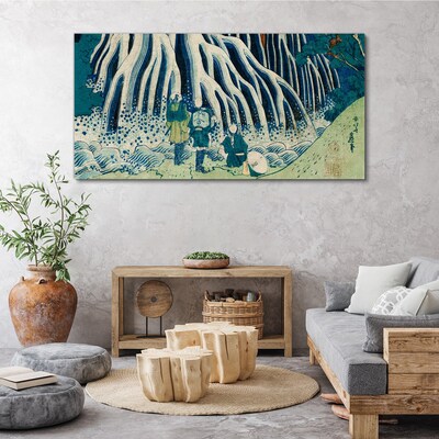 Foto auf leinwand Unter dem Baum in einer Winterlandschaft