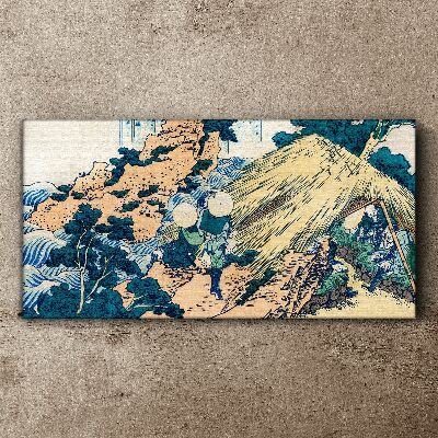 Foto auf leinwand Abstraktes Asien-Cottage-Samurai