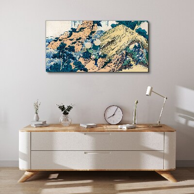 Foto auf leinwand Japanische Dorfszene