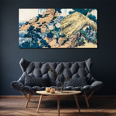 Foto auf leinwand Japanische Dorfszene