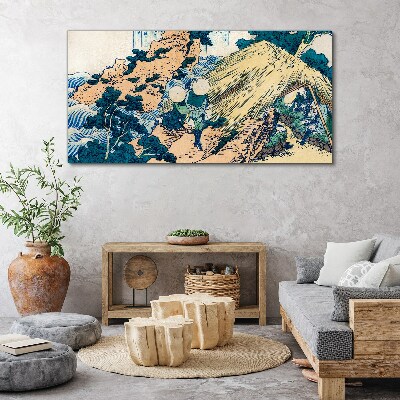 Foto auf leinwand Japanische Dorfszene