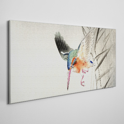 Foto leinwand Der freudige Flug des Eisvogels