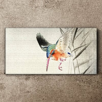 Foto leinwand Der freudige Flug des Eisvogels
