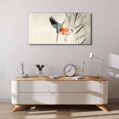 Foto leinwand Der freudige Flug des Eisvogels