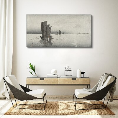 Foto auf leinwand Eine friedliche Reise auf dem Wasser