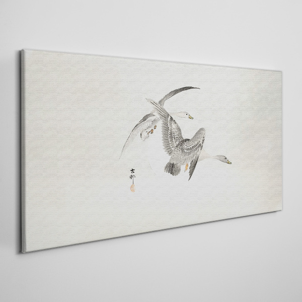 Foto leinwand Flug der Wildgänse
