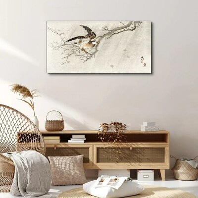 Bild auf leinwand Vogel auf einem Ast