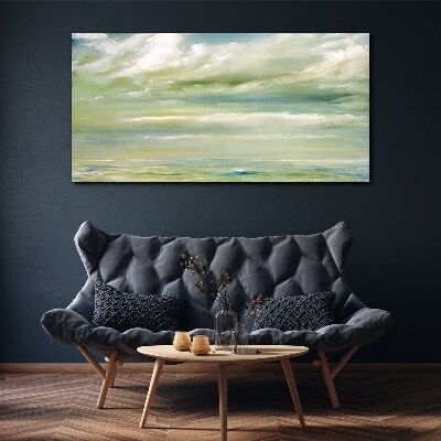 Foto auf leinwand Friedlicher Himmel über dem Meer