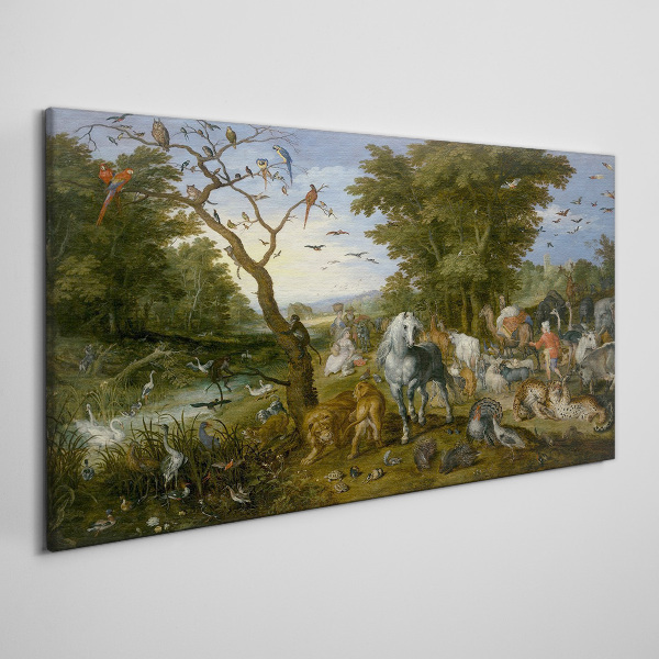 Foto auf leinwand Paradiesische Landschaft mit Fauna und Flora