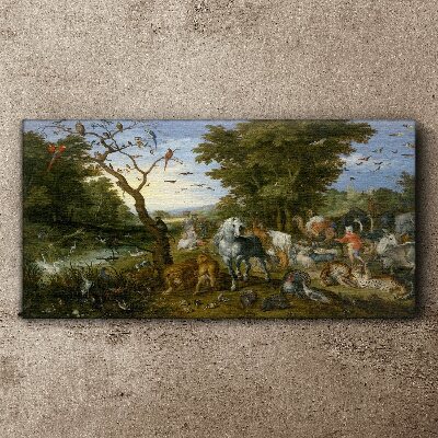 Foto auf leinwand Paradiesische Landschaft mit Fauna und Flora