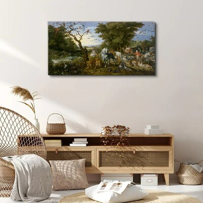 Foto auf leinwand Paradiesische Landschaft mit Fauna und Flora