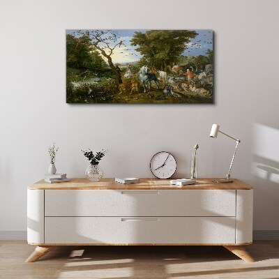 Foto auf leinwand Paradiesische Landschaft mit Fauna und Flora