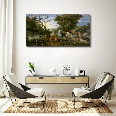 Foto auf leinwand Paradiesische Landschaft mit Fauna und Flora