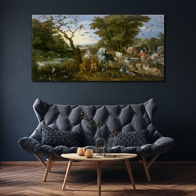 Foto auf leinwand Paradiesische Landschaft mit Fauna und Flora