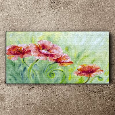 Foto auf leinwand Blumenlandschaft in Pastelltönen