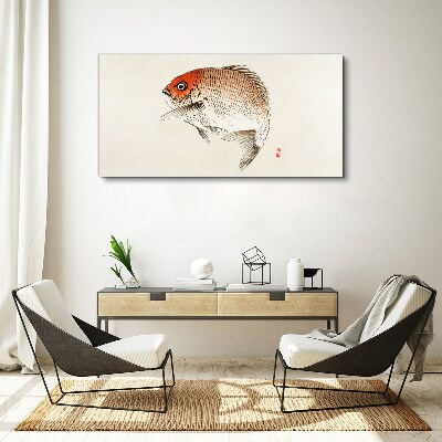 Foto auf leinwand Fisch in zarten Farbtönen