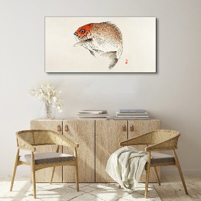 Foto auf leinwand Fisch in zarten Farbtönen