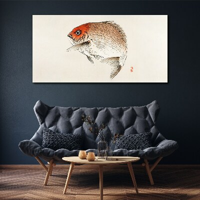 Foto auf leinwand Fisch in zarten Farbtönen