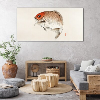 Foto auf leinwand Fisch in zarten Farbtönen