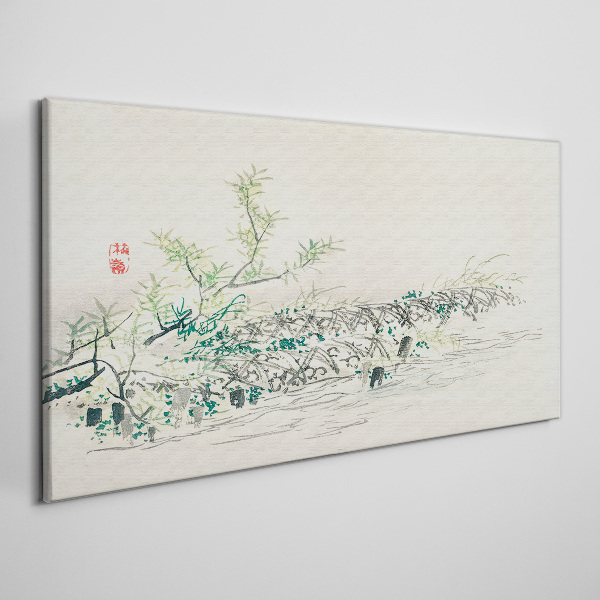 Foto auf leinwand Die Ruhe der Natur in zarten Farben