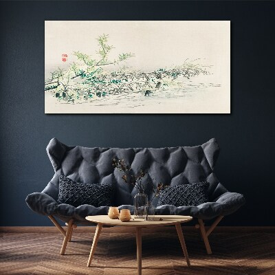 Foto auf leinwand Die Ruhe der Natur in zarten Farben