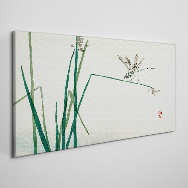 Bild auf leinwand Die Zartheit der Natur mit einem Schmetterling