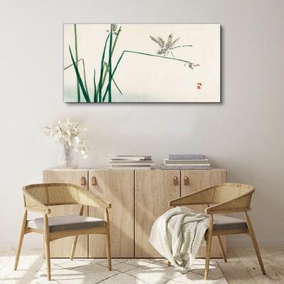 Bild auf leinwand Die Zartheit der Natur mit einem Schmetterling