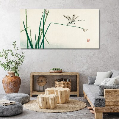 Bild auf leinwand Die Zartheit der Natur mit einem Schmetterling