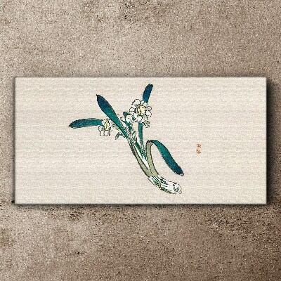Foto auf leinwand Blumen im Wind