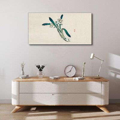 Foto auf leinwand Blumen im Wind